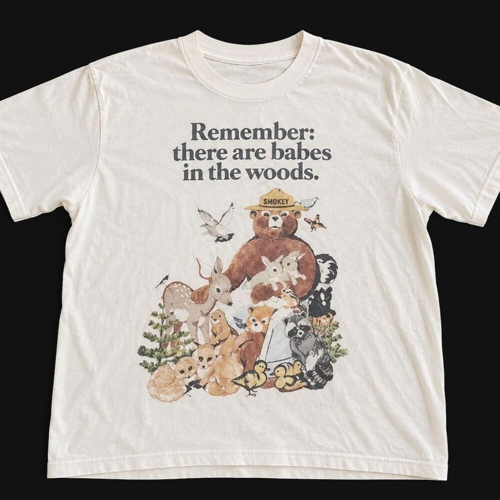 American-vintage Men's Cream and White T-shirt